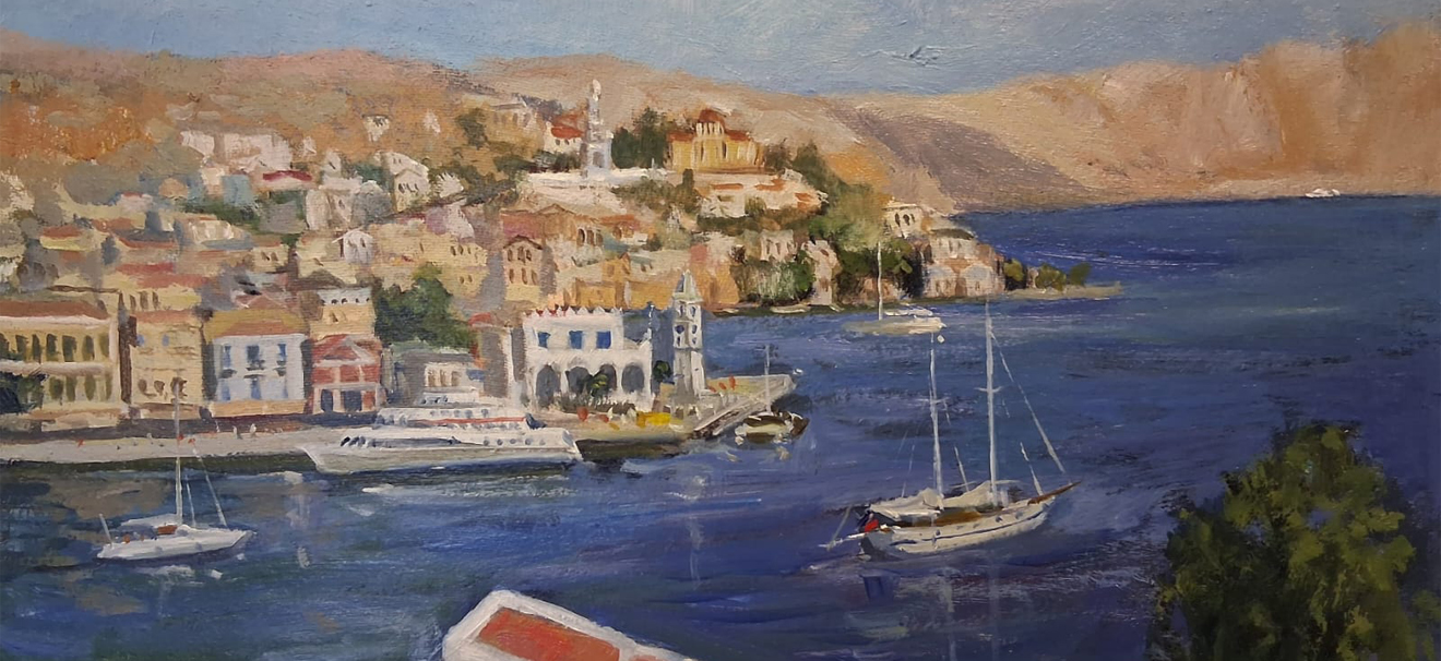 An exhibition of Paintings of, and inspired by, Symi