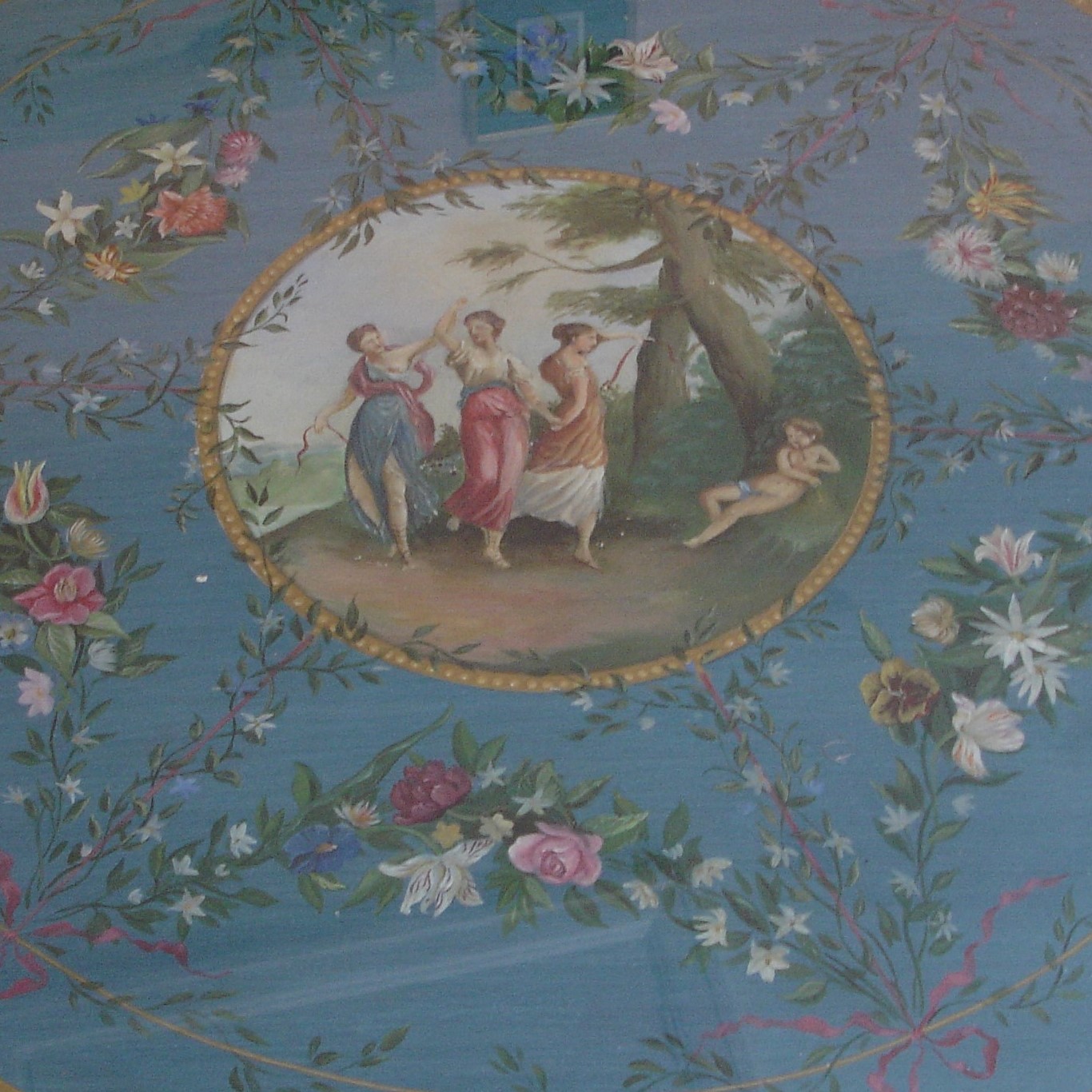 Blue Painted Table